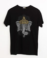 Shop Intense Ganesha Half Sleeve T-Shirt-Front