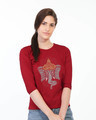 Shop Intense Ganesha Round Neck 3/4th Sleeve T-Shirt-Front