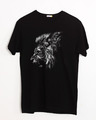 Shop Intense Lion Half Sleeve T-Shirt-Front