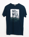 Shop Into The Wild Half Sleeve T-Shirt-Front