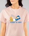 Shop Invest In Rest Boyfriend T-Shirt (DL) Baby Pink-Front