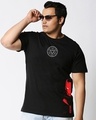 Shop Men's Black Iron Face (AVL) Graphic Printed Plus Size T-shirt-Front