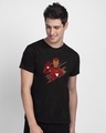 Shop Iron Man Brush Half Sleeve T-Shirt (AVEGL)-Front