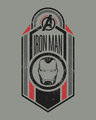 Shop Iron Man Endgame Half Sleeve T-Shirt (AVEGL)