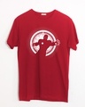 Shop Iron Man Glowing Half Sleeve T-Shirt (AVL)-Front