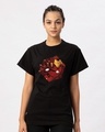 Shop Iron Man - Hexagon Boyfriend T-Shirt (AVL)-Front