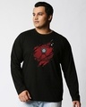 Shop Men's Black Iron Man Of War (Avl) Graphic Printed Plus Size T-shirt-Front