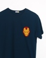 Shop Iron Man Printed Badge Half Sleeve T-Shirt (AVL)-Front