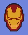 Shop Iron Man Printed Badge Half Sleeve T-Shirt (AVL)
