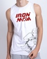 Shop Ironman 2.0 Vest White (AVL)-Front