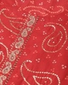 Shop Women's Red Cotton Embellished A Line Kurta
