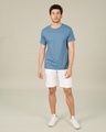 Shop Island Blue Half Sleeve T-Shirt-Full