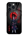 Shop Itachi Blood Premium Glass Cover for Apple iPhone 14 Pro-Front