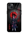 Shop Itachi Blood Premium Glass Cover for Apple iPhone 15 Plus-Front