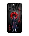 Shop Itachi Blood Premium Glass Cover for Apple iPhone 15 Pro Max-Front