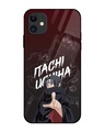 Shop Itachi Uchiha Premium Glass Cover for Apple iPhone 12-Front