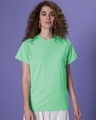 Shop Jade Green Boyfriend T-Shirt-Front
