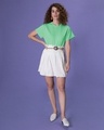 Shop Jade Green Boyfriend T-Shirt-Full