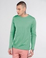 Shop Jade Green Full Sleeve T-Shirt-Front