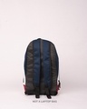 Shop Jajabor Small Backpack Navy Blue-Red-Design