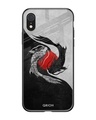 Shop Japanese Art Printed Premium Glass Cover For iPhone XR (Impact Resistant, Matte Finish)-Front