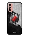 Shop Japanese Art Printed Premium Glass Cover for Samsung Galaxy M13 (Shock Proof, Scratch Resistant)-Front