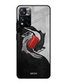 Shop Japanese Art Printed Premium Glass Cover For Mi 11i (Impact Resistant, Matte Finish)-Front