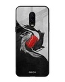 Shop Japanese Art Printed Premium Glass Cover For OnePlus 6T (Impact Resistant, Matte Finish)-Front