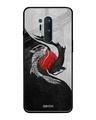 Shop Japanese Art Printed Premium Glass Cover For OnePlus 8 Pro (Impact Resistant, Matte Finish)-Front