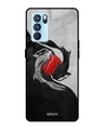 Shop Japanese Art Printed Premium Glass Cover For Oppo Reno6 5G (Impact Resistant, Matte Finish)-Front