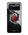 Shop Japanese Art Printed Premium Glass Cover for Poco X4 Pro 5G (Shock Proof, Scratch Resistant)-Front