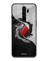 Shop Japanese Art Printed Premium Glass Cover For Xiaomi Redmi Note 8 Pro (Matte Finish)-Front