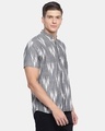 Shop Grey Handwoven Ikat Shirt-Design
