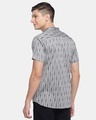 Shop Grey Stripes Handwoven Ikat Shirt-Full