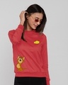 Shop Jerry & Cheese Women's Printed Fleece Sweatshirt (TJL)-Front