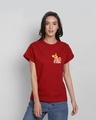 Shop Jerry Relax Boyfriend T-Shirt (TJL) Bold Red-Full