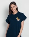 Shop Jerry Relax Boyfriend T-Shirt (TJL) Navy Blue-Design