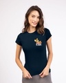 Shop Jerry Relax Half Sleeve Printed T-Shirt (TJL) Navy Blue-Design