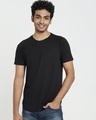 Shop Jet Black Apple Cut Raglan Half Sleeve T-Shirt-Design