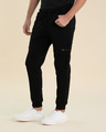 Shop Men's Black Cargo Zipper Joggers-Design