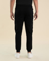 Shop Men's Black Cargo Zipper Joggers-Full
