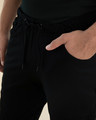 Shop Men's Black Cargo Zipper Joggers