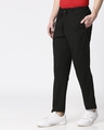 Shop Jet Black Casual Cotton Pants-Design
