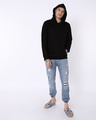 Shop Jet Black Fleece Hoodies-Full