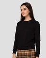Shop Jet Black Fleece Light Sweatshirt-Design