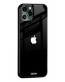 Shop Jet Black IPhone 12 Mini Premium Glass Case (Gorilla Glass & Shockproof Anti-Slip Silicone)-Design
