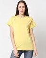 Shop Pack of 2 Women's Black & Yellow Boyfriend T-shirt-Design