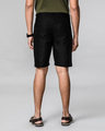 Shop Jet Black Lightweight Slim Oxford Shorts-Full
