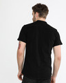 Shop Jet Black Mandarin Collar Pique Shirt-Design