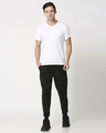 Shop Jet Black Men's Collab Joggers-Full